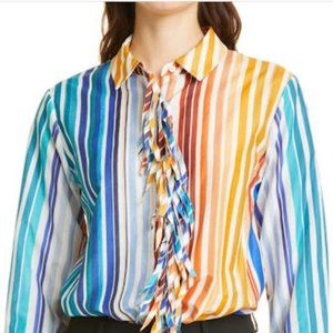 Kobi Halperin Bella Fringe Placket Buttondown L